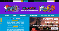Desktop Screenshot of lollapalooza.com